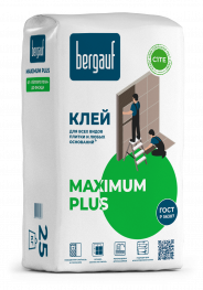 Bergauf Maximum Plus 25 кг Клей для всех видов плитки и любых оснований