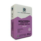Шпатлевка цементная De Luxe ПРОФИ ФАСАД белая