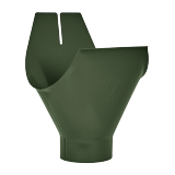 Воронка желоба AquaSystem темно-зеленый RR11 150/100