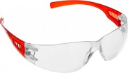 ЗУБР Мастер Прозрачные очки защитные открытого типа, поликарбонатная монолинза, пластиковые дужки