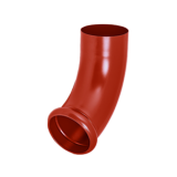 Отвод трубы декорированный AquaSustem красный RR29 150/100