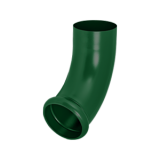 Отвод трубы декорированный AquaSustem зеленый Ral6005 150/100