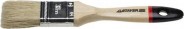 STAYER 38 мм, 1,5", светлая натуральная щетина, деревянная ручка, кисть плоская