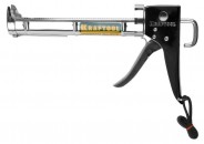 KRAFTOOL полукорпусной пистолет для герметика Professional, хромированный, 320 мл