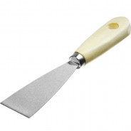 MIRAX шпатель стальной 30 мм, деревянная ручка