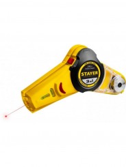 STAYER Drill Assistant уровень лазерный линейный с приспособлением для сверления, 7м, точн. +/-1,5 мм/м