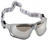 KRAFTOOL ASTRO Прозрачные профессиональные защитные очки с резинкой, поликарбонатная монолинза, непрямая вентиляция