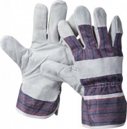 STAYER XL, материал основы хлопчатобумажная ткань+ спилковая кожа, перчатки рабочие кожаные