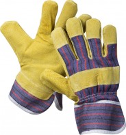 STAYER Xl, комбинированные кожаные из спилка с тиснением, перчатки рабочие