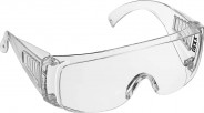 DEXX Прозрачные очки защитные открытого типа, поликарбонатная монолинза, с боковой вентиляцией