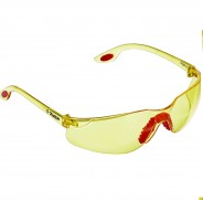ЗУБР Спектр 3 Желтые очки защитные открытого типа, поликарбонатная монолинза, двухкомпонентные дужки, серия ПРОФЕССИОНАЛ