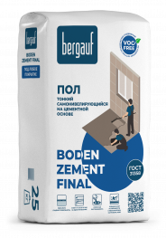 Bergauf Boden Zement Final 25 кг Тонкий самонивелирующийся пол на цементной основе