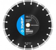 ЗУБР БЕТОН 300 мм, диск алмазный отрезной по бетону и камню (300х25.4/20 мм, 10х3.2 мм), 36665-300, серия Профессионал