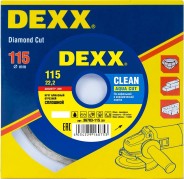DEXX CLEAN AQUA CUT 115 мм, диск алмазный отрезной сплошной по кафельной и керамической плитке (115х22.2 мм, 5х1.7 мм)