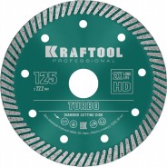 KRAFTOOL TURBO 115мм, диск алмазный отрезной сегментир по армир бетону, кирпичу, тротуар плитке, граниту, черепице (115х22.2 мм, 10х2.2 мм), 36682-115